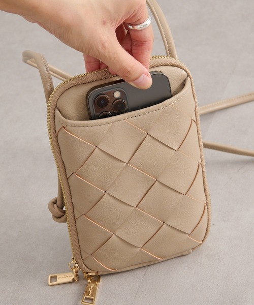 Pal collection(パルコレクション)の「《エコバック付》メッシュウォレットスマホポーチ(ショルダーバッグ・レディース・ベージュ/シャンパン/グレー系その他・FREE)」の14枚目の写真