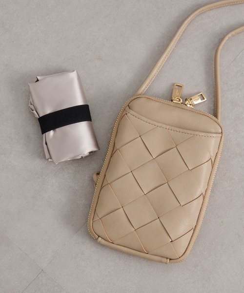 Pal collection(パルコレクション)の「《エコバック付》メッシュウォレットスマホポーチ(ショルダーバッグ・レディース・ベージュ/シャンパン/グレー系その他・FREE)」の15枚目の写真