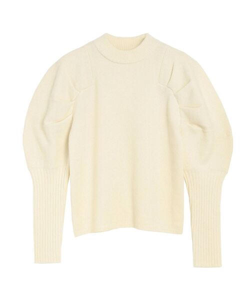 ELENDEEK(エレンディーク)の「エアーウールボリュームニット(ニット/セーター・レディース・チャコールグレー/ネイビー/オフホワイト・FREE)」の14枚目の写真