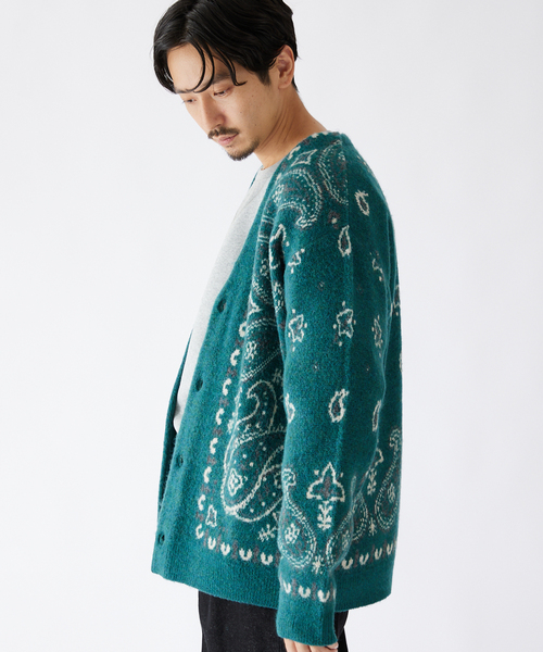 JOURNAL STANDARD（ジャーナルスタンダード）の「【ELEPHANT BRAND×JOURNAL STANDARD】別注 アルパカ混カーディガン（カーディガン/ボレロ・メンズ・ベージュ/ネイビー/ライトグリーン/ライトイエロー・LARGE/MEDIUM）」の17枚目の写真