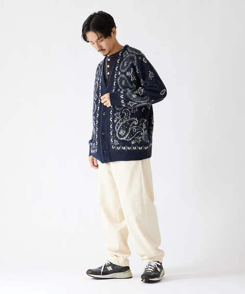 JOURNAL STANDARD（ジャーナルスタンダード）の「【ELEPHANT BRAND×JOURNAL STANDARD】別注 アルパカ混カーディガン（カーディガン/ボレロ・メンズ・ベージュ/ネイビー/ライトグリーン/ライトイエロー・LARGE/MEDIUM）」の21枚目の写真