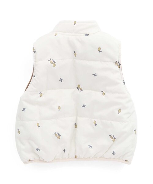 apres les cours（アプレレクール）の「WEB限定 中綿リバーシブルベスト_ウォッシャブル（ベスト・キッズ・ピンク/ベージュ/ラベンダー・90/110/130）」の7枚目の写真