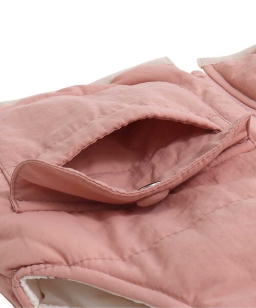 apres les cours（アプレレクール）の「WEB限定 中綿リバーシブルベスト_ウォッシャブル（ベスト・キッズ・ピンク/ベージュ/ラベンダー・90/110/130）」の22枚目の写真