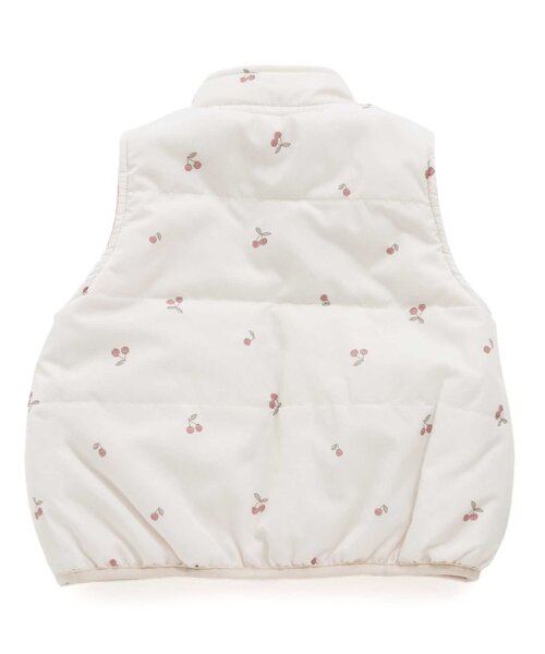 apres les cours（アプレレクール）の「WEB限定 中綿リバーシブルベスト_ウォッシャブル（ベスト・キッズ・ピンク/ベージュ/ラベンダー・90/110/130）」の4枚目の写真