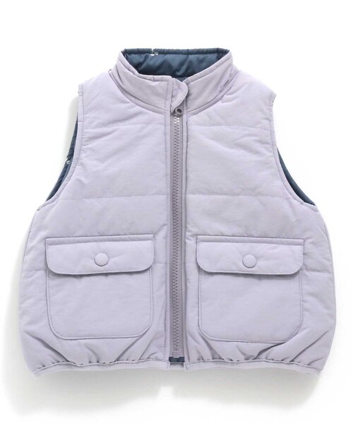 apres les cours（アプレレクール）の「WEB限定 中綿リバーシブルベスト_ウォッシャブル（ベスト・キッズ・ピンク/ベージュ/ラベンダー・90/110/130）」の11枚目の写真