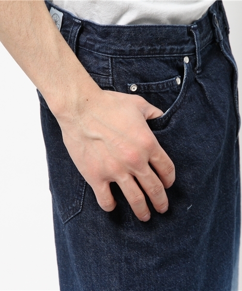 417 EDIFICE（フォーワンセブンエディフィス）の「◇417*WORLD WORKERS デニムワイドショートパンツ（デニムパンツ・メンズ・ネイビー/サックスブルー・MEDIUM/LARGE）」の8枚目の写真