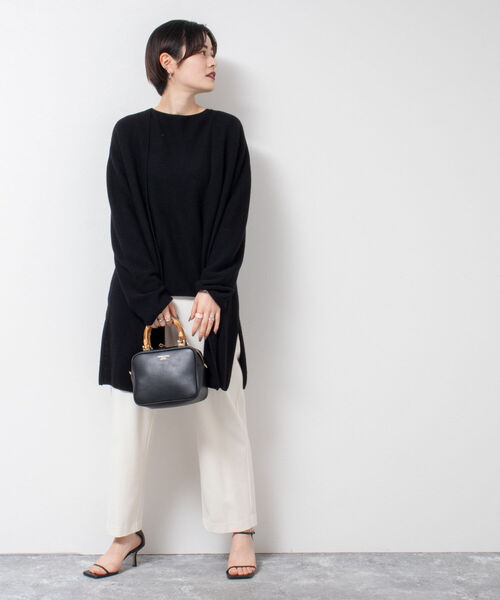 NOLLEY’S（ノーリーズ）の「両面起毛イージーセミワイドパンツ（その他パンツ・レディース・チャコールグレー/ライトパープル/ホワイト・34/38/40/36）」の16枚目の写真
