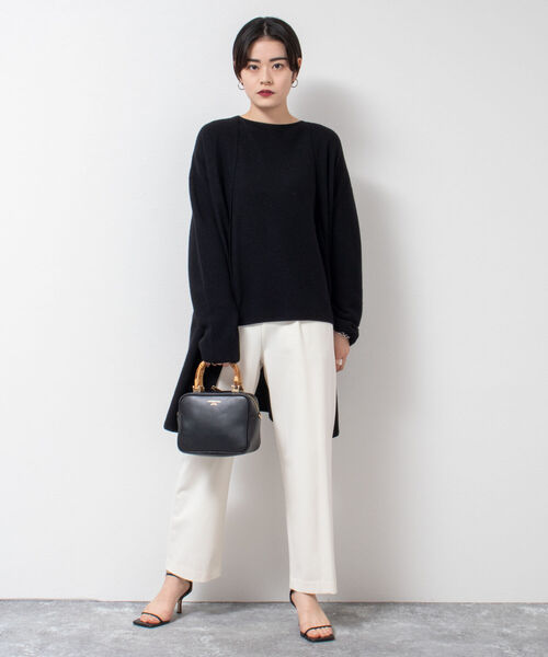 NOLLEY’S（ノーリーズ）の「両面起毛イージーセミワイドパンツ（その他パンツ・レディース・チャコールグレー/ライトパープル/ホワイト・34/38/40/36）」の17枚目の写真