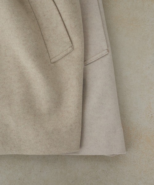 Chico（チコ）の「ミドル丈オーバーコート（チェスターコート・レディース・チャコールグレー/ブラック/ベージュ/オートミール・FREE）」の7枚目の写真