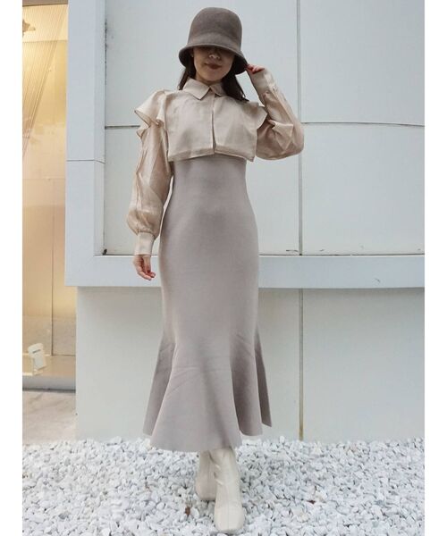 MERCURYDUO（マーキュリーデュオ）の「ウールバスクハット（ハット・レディース・ブラック/ブラウン・FREE）」の6枚目の写真