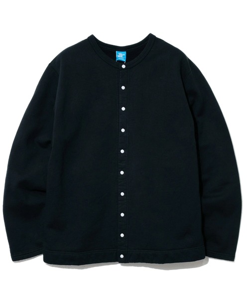 Good On（グッドオン）の「Good On/グッドオン　CREW SWEAT CARDIGAN（カーディガン/ボレロ・メンズ・ブラック系その他2/マスタード/ダークグリーン・MEDIUM/LARGE/X-LARGE）」の2枚目の写真