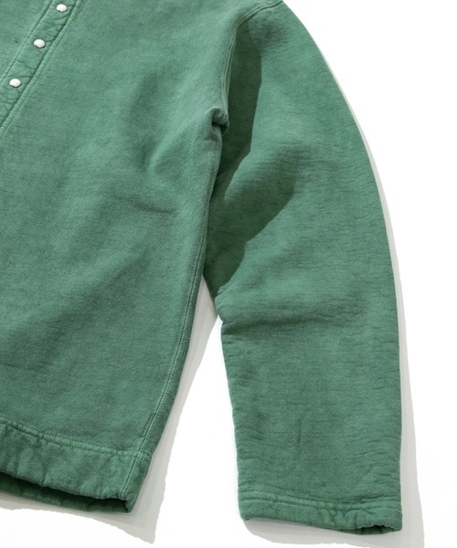 Good On（グッドオン）の「Good On/グッドオン　CREW SWEAT CARDIGAN（カーディガン/ボレロ・メンズ・ブラック系その他2/マスタード/ダークグリーン・MEDIUM/LARGE/X-LARGE）」の6枚目の写真