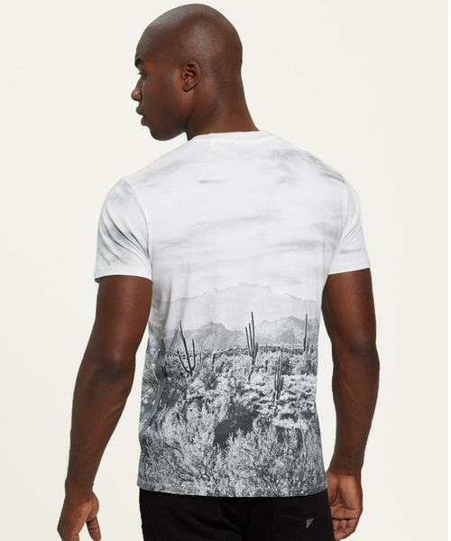 Guess（ゲス）の「Eco Desert Photo Tee（Tシャツ/カットソー・メンズ・ライトグレー・LARGE/X-LARGE/MEDIUM/SMALL）」の2枚目の写真
