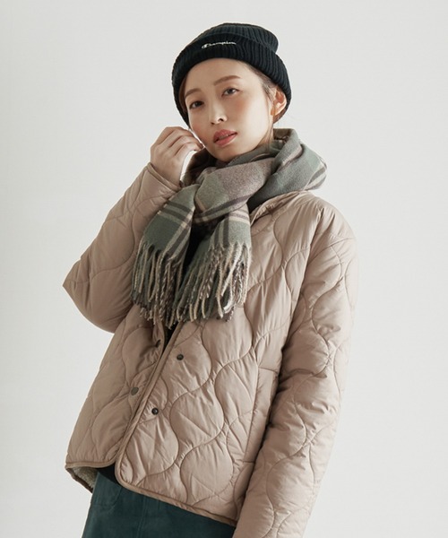 Champion(チャンピオン)の「Champion チャンピオン ニットリブワッチ(ニットキャップ/ビーニー・レディース・オフホワイト/ブラック/イエロー/ベージュ・FREE)」の9枚目の写真