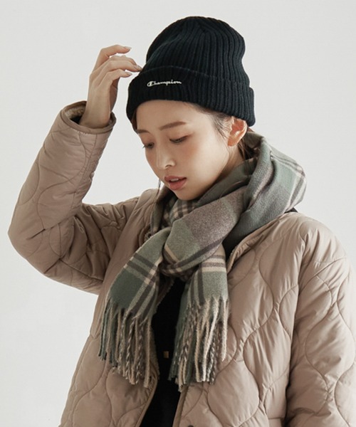 Champion(チャンピオン)の「Champion チャンピオン ニットリブワッチ(ニットキャップ/ビーニー・レディース・オフホワイト/ブラック/イエロー/ベージュ・FREE)」の7枚目の写真