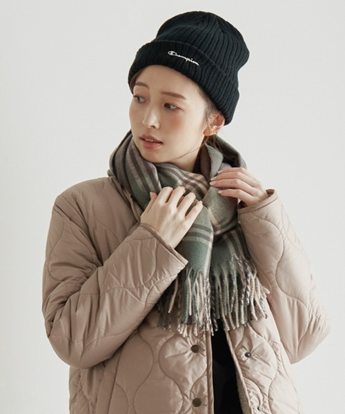 Champion(チャンピオン)の「Champion チャンピオン ニットリブワッチ(ニットキャップ/ビーニー・レディース・オフホワイト/ブラック/イエロー/ベージュ・FREE)」の8枚目の写真