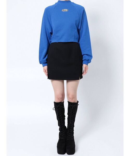 EMODA（エモダ）の「マークロゴクロップスウェット（スウェット・レディース・ホワイト/ブラック/ピンク/ブルー・FREE）」の18枚目の写真