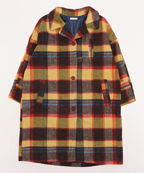 sandy（サンディー）の「【sandy】テーラーカラーコート（その他アウター・レディース・ネイビー/グリーン/マスタード/ブラウン・FREE）」の4枚目の写真