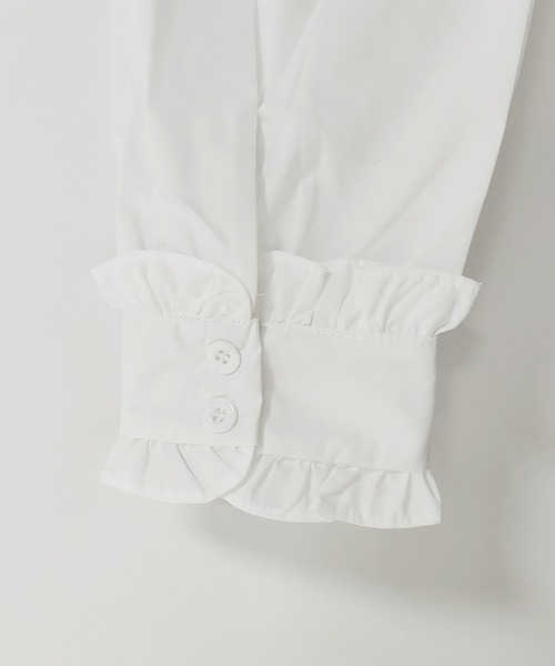 Doux Belle(ドゥーベル)の「フリルカラーギャザーブラウス(シャツ/ブラウス・レディース・ホワイト・SMALL/MEDIUM/LARGE/X-LARGE)」の7枚目の写真