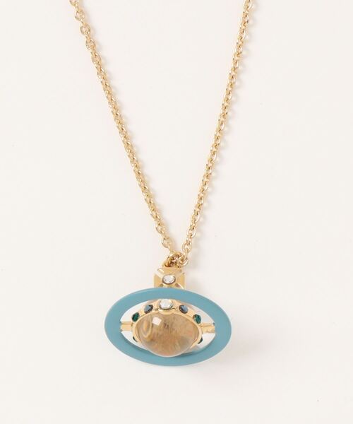 Vivienne Westwood（ヴィヴィアンウエストウッド）の「6302039I/TINY ORIGINAL ORB PENDANT-IMAJ（ネックレス・レディース・シルバー/ゴールド・FREE）」の2枚目の写真