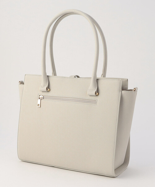 MONO　COMME CA（モノコムサ）の「ロゴプレート　2wayトートバッグ（トートバッグ・レディース・ブラック/グレイッシュベージュ/ライトグレー・FREE）」の21枚目の写真
