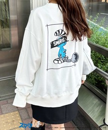 【スマーフ】コラボプリントスウェット