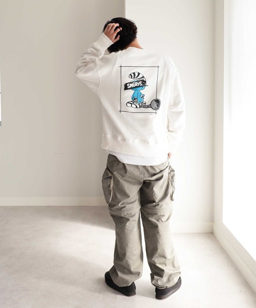 【セール】【スマーフ】コラボプリントスウェット（スウェット）｜GeeRA（ジーラ）