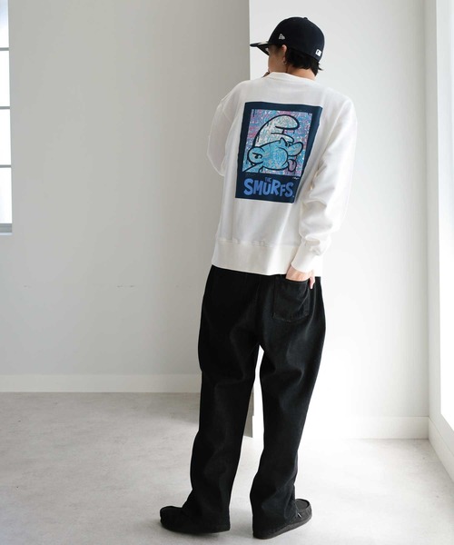 【セール】【スマーフ】コラボプリントスウェット（スウェット）｜GeeRA（ジーラ）