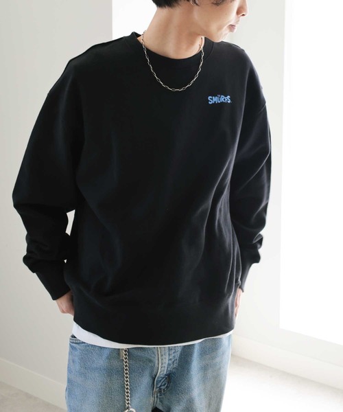 【セール】【スマーフ】コラボプリントスウェット（スウェット）｜GeeRA（ジーラ）