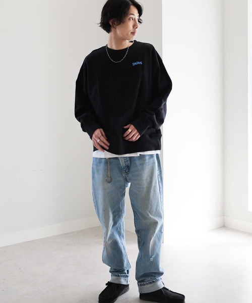 【セール】【スマーフ】コラボプリントスウェット（スウェット）｜GeeRA（ジーラ）