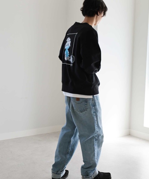 【セール】【スマーフ】コラボプリントスウェット（スウェット）｜GeeRA（ジーラ）