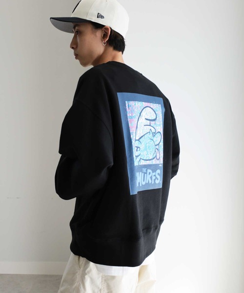 【セール】【スマーフ】コラボプリントスウェット（スウェット）｜GeeRA（ジーラ）