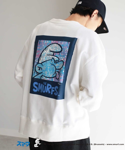 GeeRA（ジーラ）の「【スマーフ】コラボプリントスウェット（スウェット・レディース・ホワイト/ホワイト系その他/ブラック/ブラック系その他・MEDIUM/LARGE/X-LARGE）」の13枚目の写真