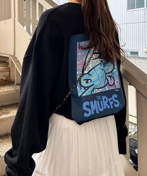 GeeRA（ジーラ）の「【スマーフ】コラボプリントスウェット（スウェット・レディース・ホワイト/ホワイト系その他/ブラック/ブラック系その他・MEDIUM/LARGE/X-LARGE）」の21枚目の写真