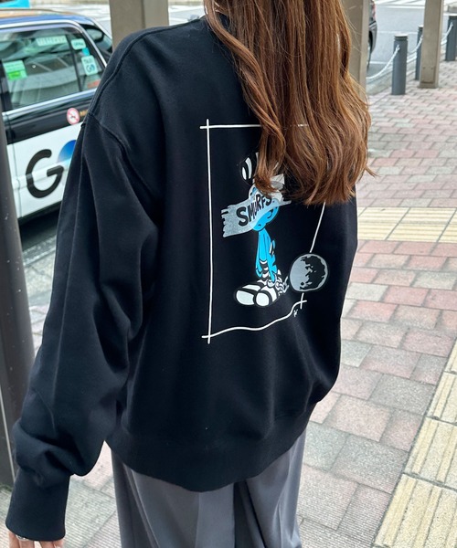 GeeRA（ジーラ）の「【スマーフ】コラボプリントスウェット（スウェット・レディース・ホワイト/ホワイト系その他/ブラック/ブラック系その他・MEDIUM/LARGE/X-LARGE）」の15枚目の写真