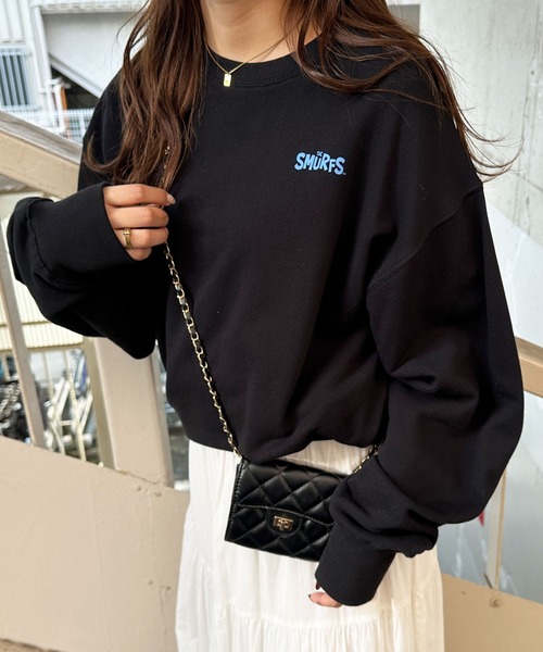 GeeRA（ジーラ）の「【スマーフ】コラボプリントスウェット（スウェット・レディース・ホワイト/ホワイト系その他/ブラック/ブラック系その他・MEDIUM/LARGE/X-LARGE）」の22枚目の写真