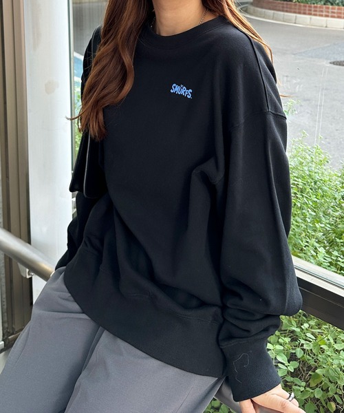 GeeRA（ジーラ）の「【スマーフ】コラボプリントスウェット（スウェット・レディース・ホワイト/ホワイト系その他/ブラック/ブラック系その他・MEDIUM/LARGE/X-LARGE）」の16枚目の写真