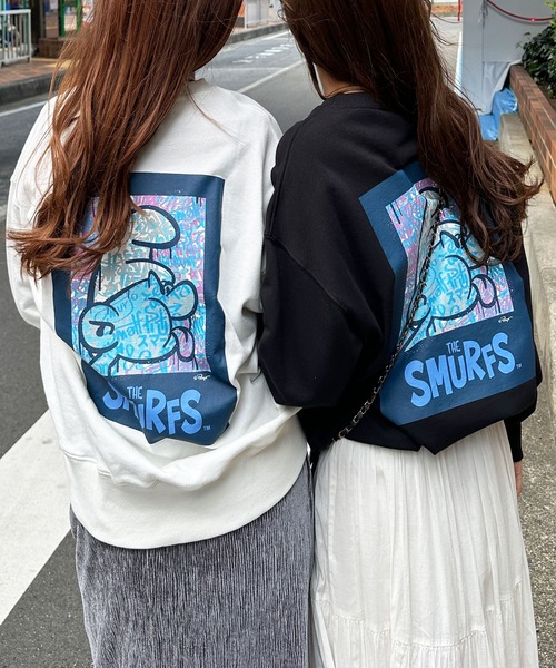 【セール】【スマーフ】コラボプリントスウェット（スウェット）｜GeeRA（ジーラ）