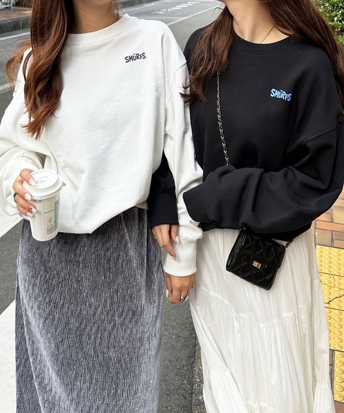 【セール】【スマーフ】コラボプリントスウェット（スウェット）｜GeeRA（ジーラ）