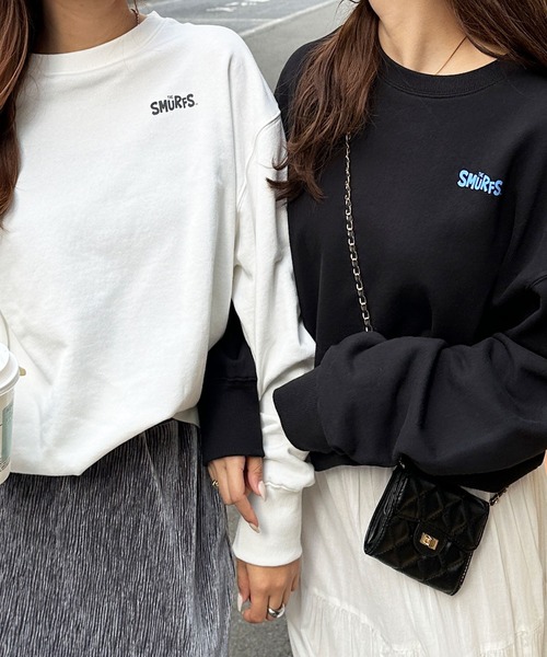 【セール】【スマーフ】コラボプリントスウェット（スウェット）｜GeeRA（ジーラ）