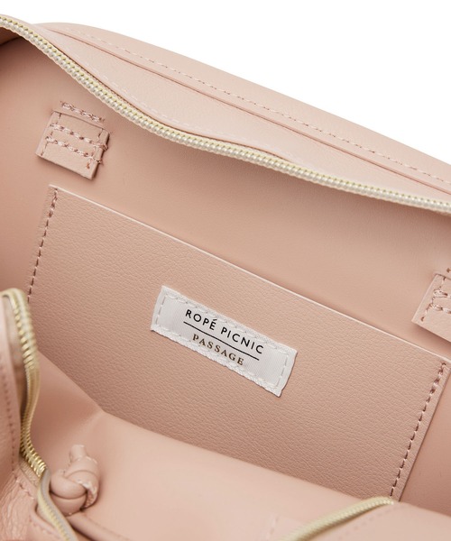 ROPE' PICNIC（ロペピクニック）の「軽量リボンデザインミニボストンショルダーバッグ（ボストンバッグ・レディース・キナリ/ブラック/ピンク系その他2・FREE）」の4枚目の写真