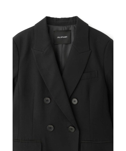 JILL STUART（ジルスチュアート）の「◆コットンキュプラテーラードジャケット（テーラードジャケット・レディース・ブラック/ホワイト・SMALL/MEDIUM）」の9枚目の写真