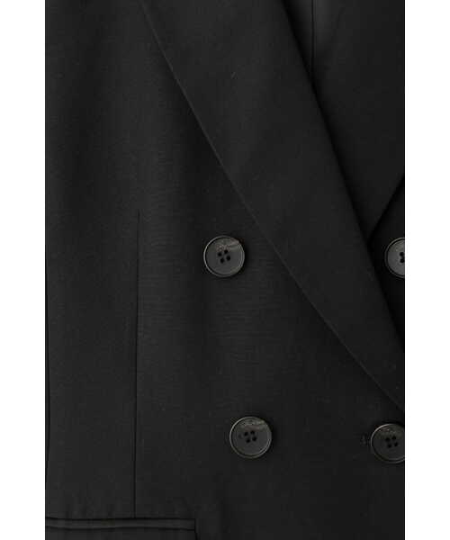 JILL STUART（ジルスチュアート）の「◆コットンキュプラテーラードジャケット（テーラードジャケット・レディース・ブラック/ホワイト・SMALL/MEDIUM）」の10枚目の写真