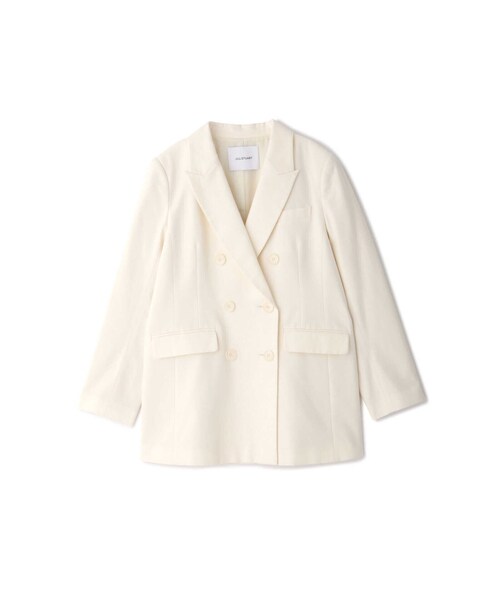 JILL STUART（ジルスチュアート）の「◆コットンキュプラテーラードジャケット（テーラードジャケット・レディース・ブラック/ホワイト・SMALL/MEDIUM）」の16枚目の写真