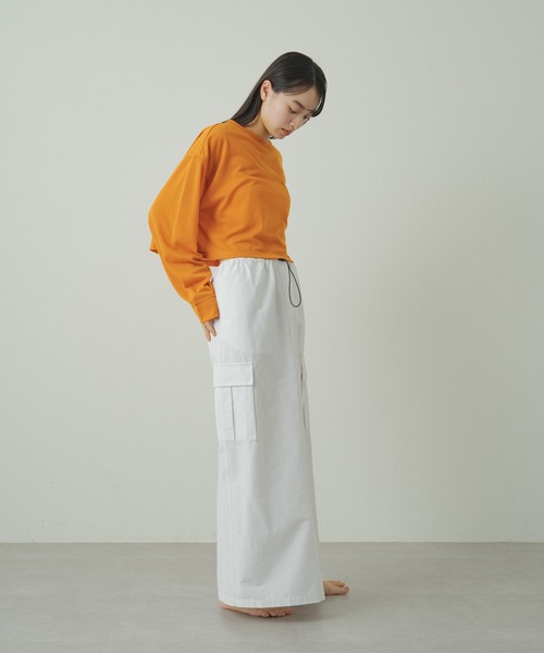 earthy（アーシー）の「earthy_ロングタイトスカート（スカート・レディース・カーキ/ブラック/ホワイト・S/M）」の18枚目の写真