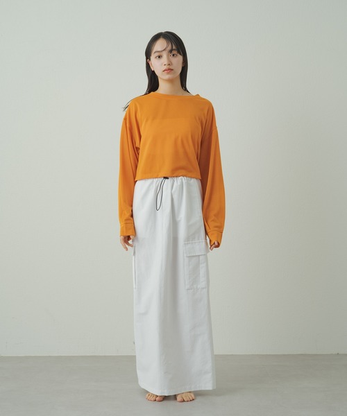 earthy（アーシー）の「earthy_ロングタイトスカート（スカート・レディース・カーキ/ブラック/ホワイト・S/M）」の19枚目の写真