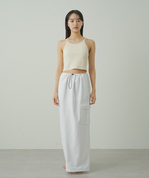 earthy（アーシー）の「earthy_ロングタイトスカート（スカート・レディース・カーキ/ブラック/ホワイト・S/M）」の22枚目の写真