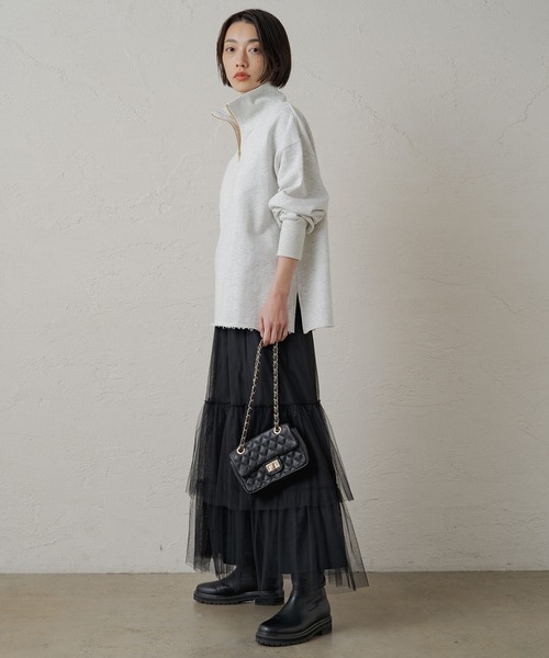 Loungedress（ラウンジドレス）の「ティアードチュールスカート  