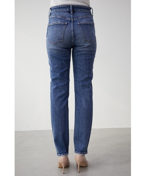 MOUSSY ダークブルー スリムフィットデニム MOUSSY ダークブルーデニム スリムフィット