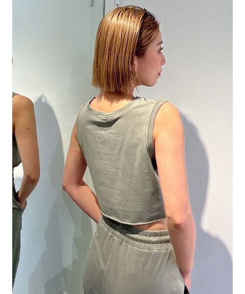 GYDA（ジェイダ）の「【SETUP着用可】クロスポイントショートルーズタンクトップ（タンクトップ・レディース・チャコールグレー/ベージュ/オリーブ・FREE）」の20枚目の写真